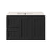 600-900*370*580mm Lukka Archill Federation Ensuite Matt Black PVC Fluted Wall Hung Vanity
