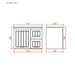 600-1500*460*580mm Lukka Archill Federation Matt Black PVC Fluted Wall Hung Vanity