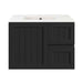 600-900*370*580mm Lukka Archill Federation Ensuite Matt Black PVC Fluted Wall Hung Vanity