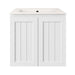600-900*370*580mm Lukka Archill Federation Ensuite Matt White PVC Fluted Wall Hung Vanity