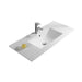 600-1500*460*580mm Lukka Archill Federation Matt Black PVC Fluted Wall Hung Vanity