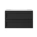 600-1500*460*500mm Lukka Hamilton Federation Matt Black PVC Wall Hung Vanity
