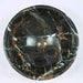 420*420*140mm Infinity Black Marble Stone Round Above Counter Art Basin