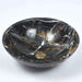 420*420*140mm Infinity Black Marble Stone Round Above Counter Art Basin