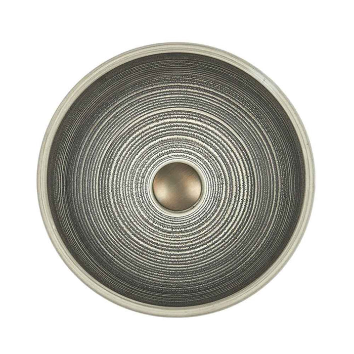 360*360*140mm Infinity Stripe Pattern Porcelain Round Above Counter Art Basin