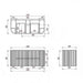 600-1500*500*550mm Poseidon CETO Artis Prime Oak PVC Fluted Curved Wall Hung Vanity