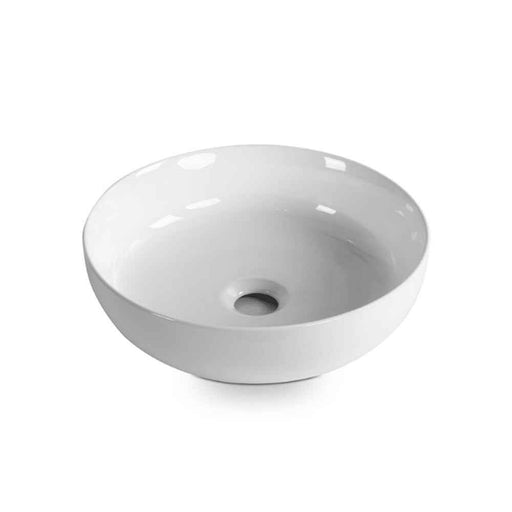 365*365*105mm Infinity Gloss White Ceramic Round Above Counter Basin