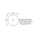 450*360*140mm Infinity Oval Ceramic Above Counter Basin