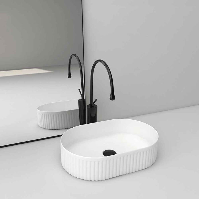 500*320*120mm Infinity Oval Ceramic Above Counter Basin
