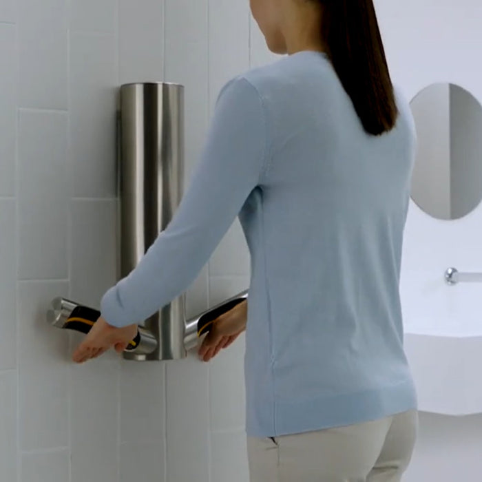 Dyson Airblade 9kJ Stainless Steel Touch-Free HEPA Smart Dual Mode Hand Dryer