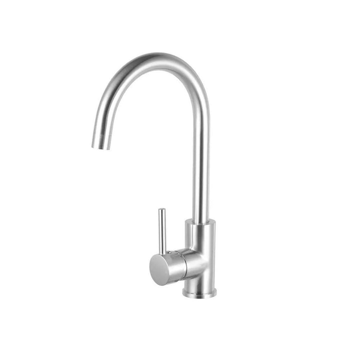 180mm Aquaperla Norico Pentro Brass Round Swivel Spout Kitchen Mixer