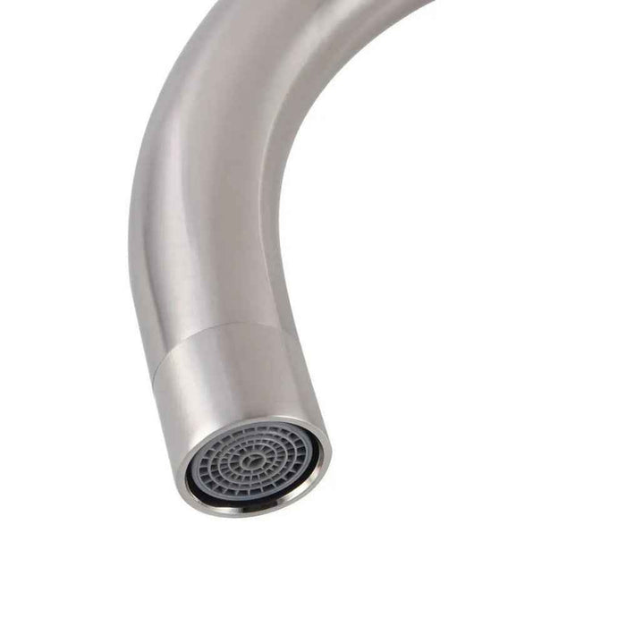 180mm Aquaperla Norico Pentro Brass Round Swivel Spout Kitchen Mixer