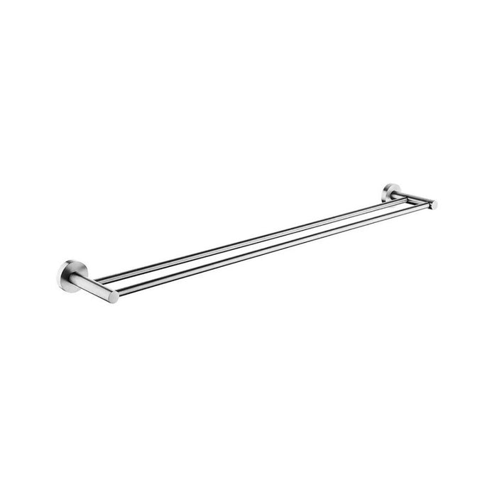 800mm Aquaperla Norico Pentro Stainless Steel Round Double Towel Rail