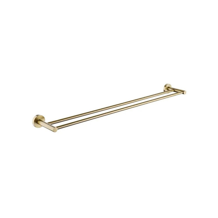 800mm Aquaperla Norico Pentro Stainless Steel Round Double Towel Rail