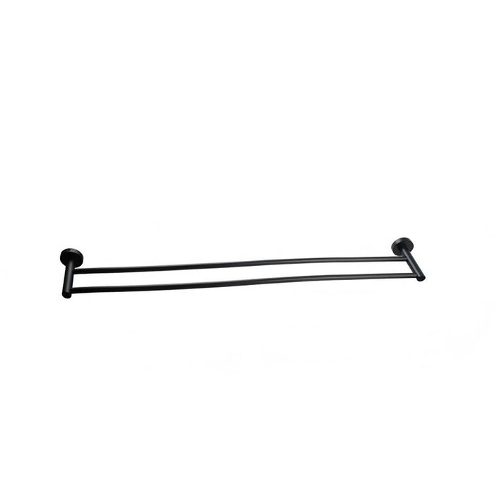 800mm Aquaperla Norico Pentro Stainless Steel Round Double Towel Rail