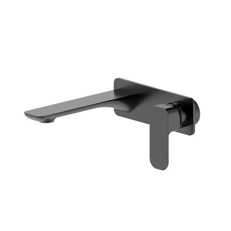 180mm Otti Oskar Electroplated PVD Square Wall Basin Mixer