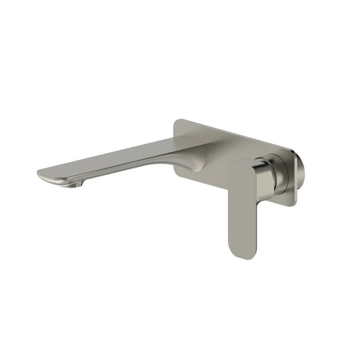 180mm Otti Oskar Electroplated PVD Square Wall Basin Mixer