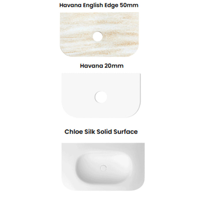 600-1800*490*550mm Otti Havana Sable Walnut Fluted Curve Wall Hung Vanity