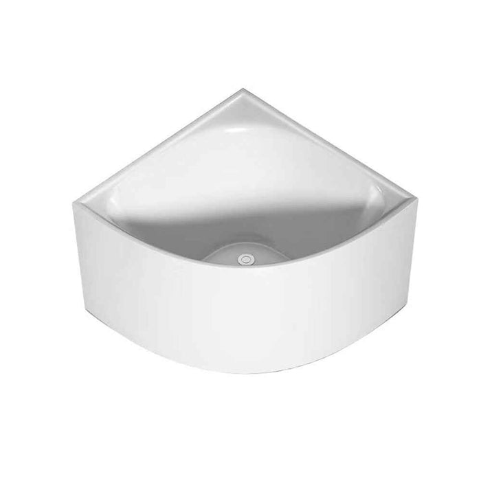 1000*1000*635mm Infinity Gloss White Acrylic No Overflow Corner Bathtub