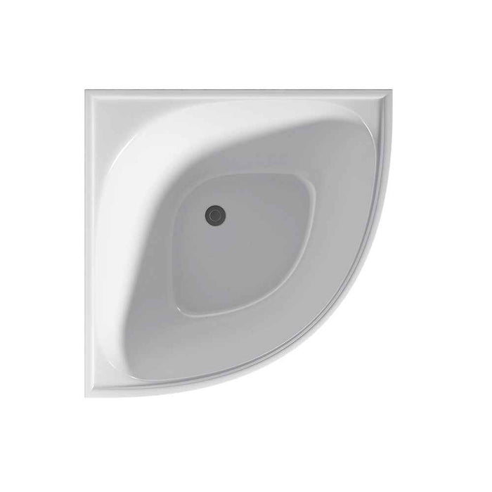1000*1000*635mm Infinity Gloss White Acrylic No Overflow Corner Bathtub