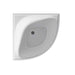 1000*1000*635mm Infinity Gloss White Acrylic No Overflow Corner Bathtub