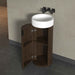 390*390*800mm Infinity FELIX Walnut Plywood With Single Door Freestanding Vanity