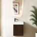 450*250*500mm Infinity FELIX Walnut Plywood With Single Door Wall Hung Vanity