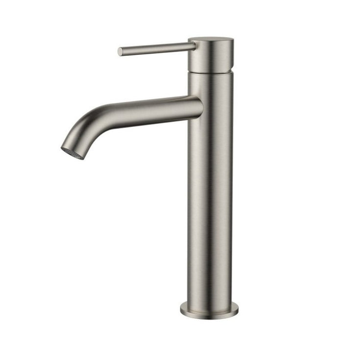 Modernnational Star Mini Brass Curved Spout Mid-Rise Basin Mixer