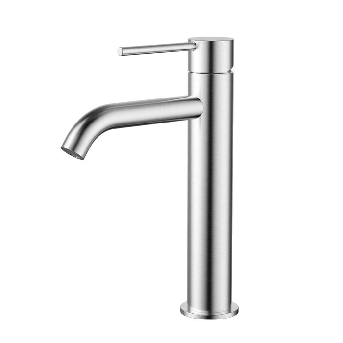 Modernnational Star Mini Brass Curved Spout Mid-Rise Basin Mixer