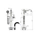 Modernnational Bordeaux Solid Brass Freestanding Bath Mixer With Hand Shower