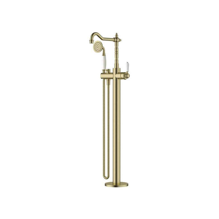 Modernnational Bordeaux Solid Brass Freestanding Bath Mixer With Hand Shower