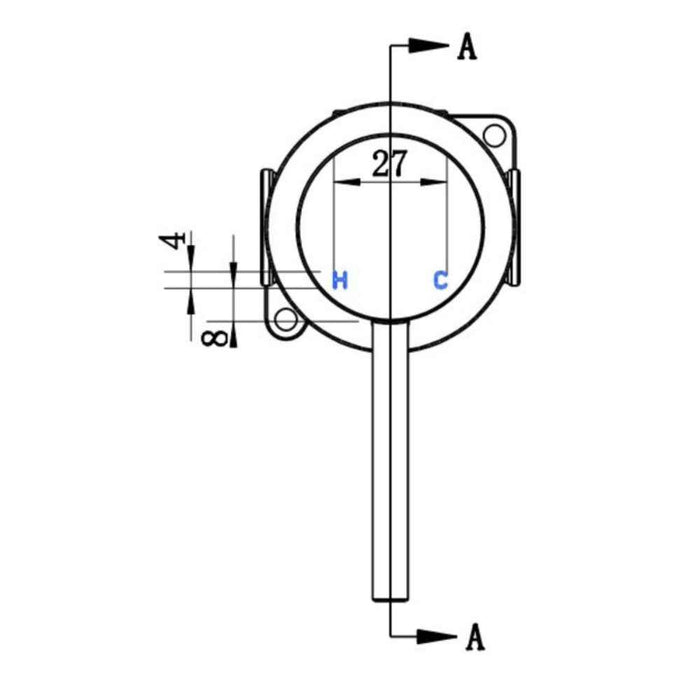 60mm Modernnational Star Mini Shower Mixer Trim Kit