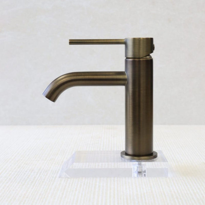 Modernnational Star Mini Brass Curved Spout Basin Mixer