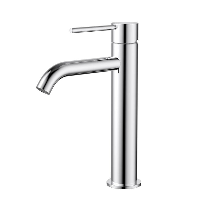 Modernnational Star Mini Brass Curved Spout Mid-Rise Basin Mixer