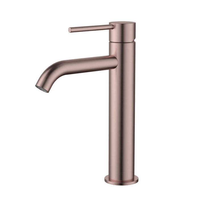 Modernnational Star Mini Brass Curved Spout Mid-Rise Basin Mixer