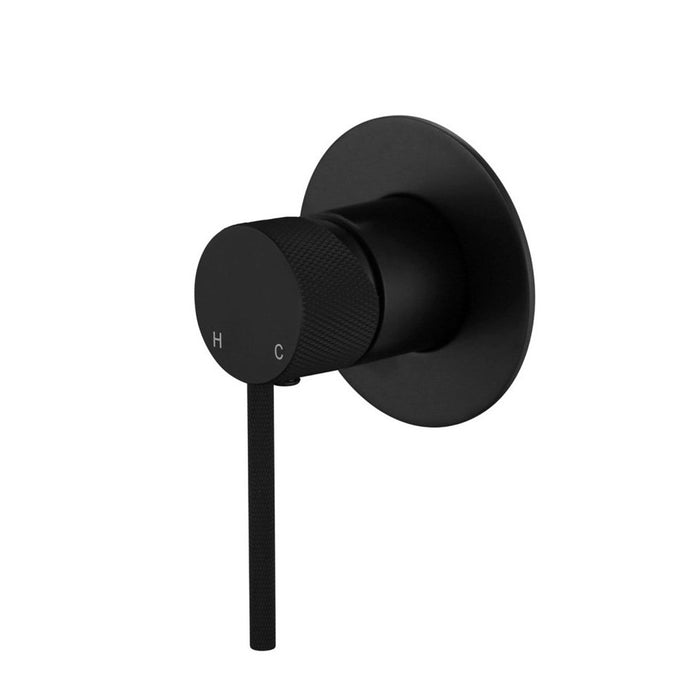 80mm Modernnational Star Mini Round Brass With Knurled Handle Shower Mixer