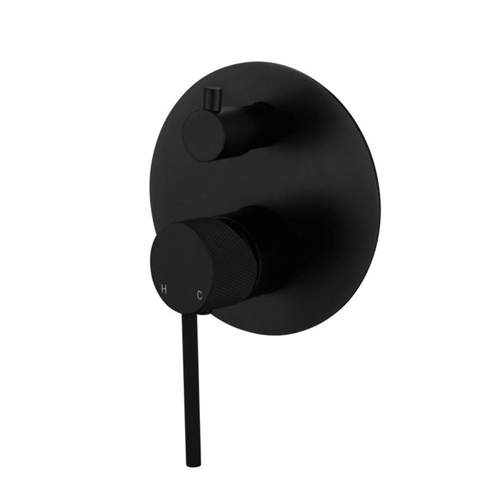 130mm Modernnational Star Mini Round Brass With Knurled Handle Shower Diverter Mixer