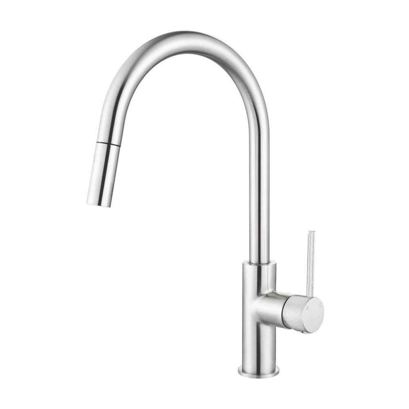 Modernnational Star Mini Round Brass With Knurled Handle Pull-Out Kitchen Mixer