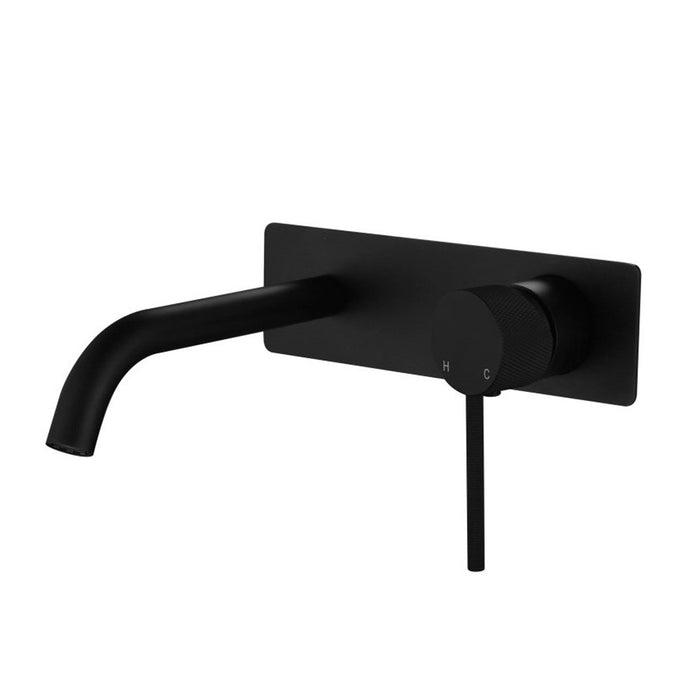 200mm Modernnational Star Mini Round Brass With Knurled Handle Wall Mixer With Spout