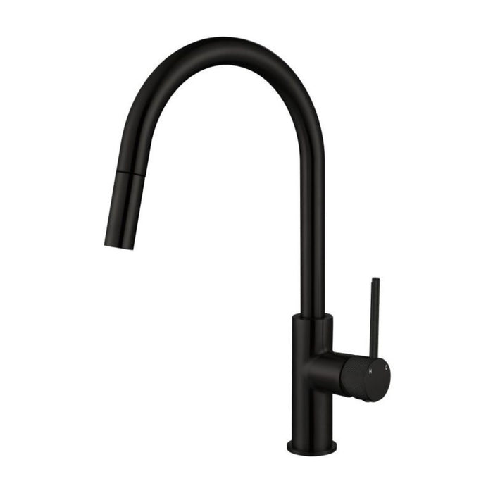 Modernnational Star Mini Round Brass With Knurled Handle Pull-Out Kitchen Mixer