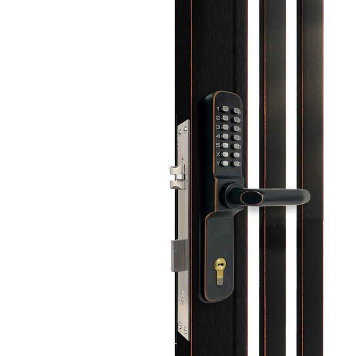 IntelliLock IL-4051 Reverse-Lift Digital Door Lock With Easiest Operation On-Door No Key Code Change & Battery-Free Operation