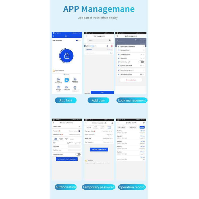 IntelliLock IL-C1 Cube 5-in-1 WiFi Smart Door Lock With Remote Unlock & App Access
