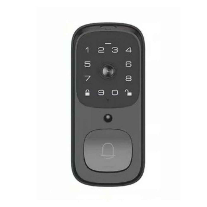 IntelliLock IL-VD1 4-in-1 Smart Video Door Lock With Built-in Doorbell And 2-Way Audio & Self-Learning Fingerprint & 128 GB Local Storage