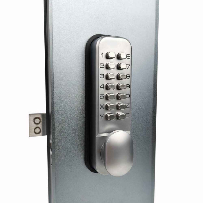 IntelliLock IL-601 Digital Door Lock Mini With Single Latch & On-Door No Key Code Change & Battery-Free Operation