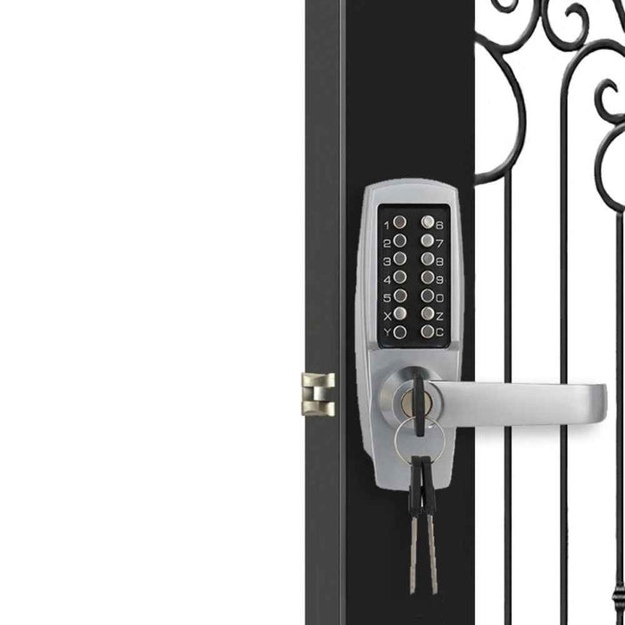 IntelliLock IL-700 Digital Door Lock With Handle & On-Door No Key Code Change & Battery-Free Operation
