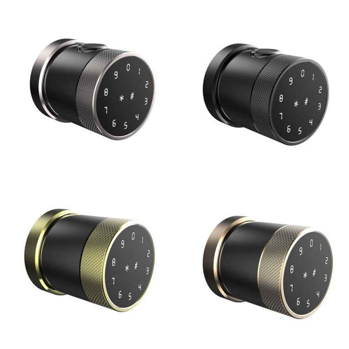 IntelliLock Round IL-R1 5-in-1 Digital Pad Smart Door Lock With Fingerprint (0.5s), PIN, Card, Key & Tuya App & Bluetooth