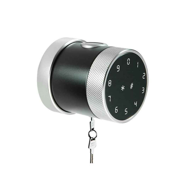 IntelliLock Round IL-R1 5-in-1 Digital Pad Smart Door Lock With Fingerprint (0.5s), PIN, Card, Key & Tuya App & Bluetooth