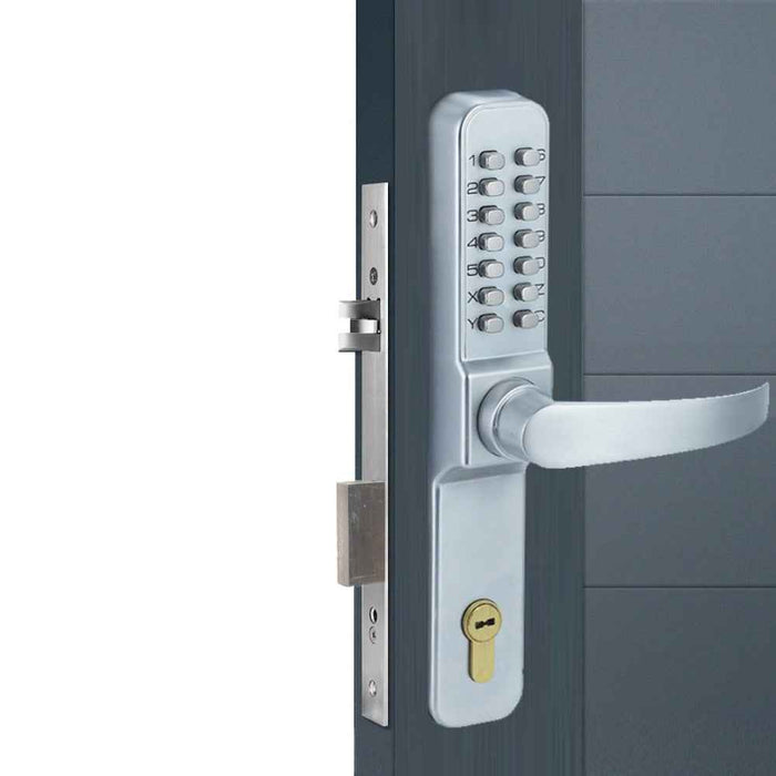 IntelliLock IL-4051 Reverse-Lift Digital Door Lock With Easiest Operation On-Door No Key Code Change & Battery-Free Operation