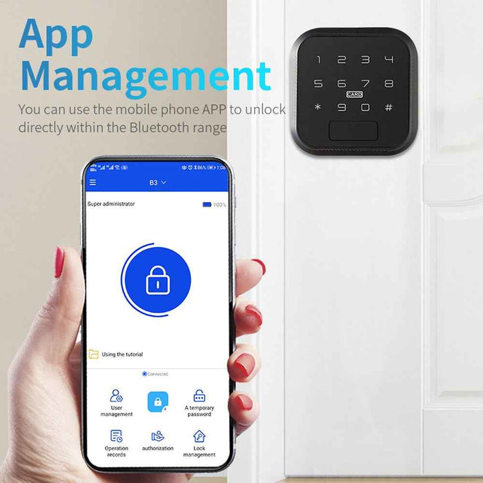 IntelliLock IL-C1 Cube 5-in-1 WiFi Smart Door Lock With Remote Unlock & App Access