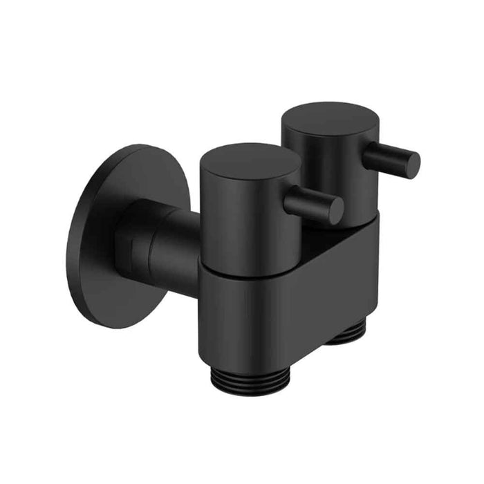 Amoza DN15 Stainless Steel 1/4 Turn Ceramic Disc Spindle Dual Cistern Tap